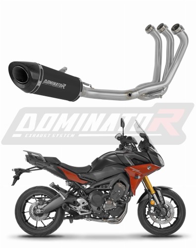 пълна изпускателна система със заглушител DOMINATOR Full System HP8 черен подходящо за мотоциклет Yamaha MT 09 Tracer 900 / GT 2015 - 2020