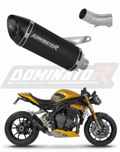 Triumph Speed Triple 1200 RS / RR 2021 - 2024 ауспух заглушител HP8 BLACK + dB killer