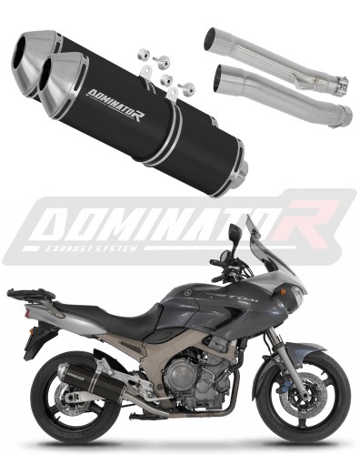 ауспух заглушител DOMINATOR OVR черен подходящо за мотоциклет Yamaha TDM 900 2002 - 2013