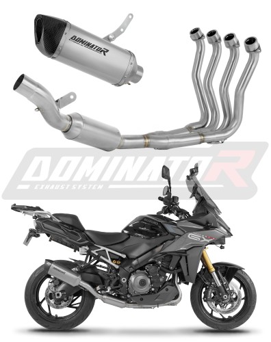 пълна изпускателна система със заглушител DOMINATOR Full System титанов HP6 EX подходящо за мотоциклет Suzuki GSX-S 1000 GX 2024