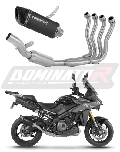 пълна изпускателна система със заглушител DOMINATOR Full System HP6 черен EX подходящо за мотоциклет Suzuki GSX-S 1000 GX 2024