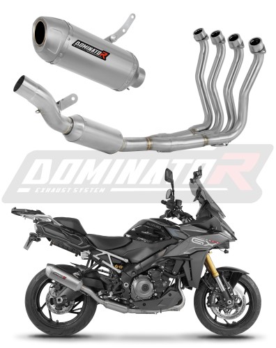 пълна изпускателна система със заглушител DOMINATOR Full System S6 EX подходящо за мотоциклет Suzuki GSX-S 1000 GX 2024