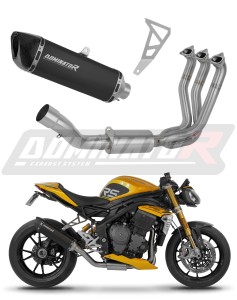 Triumph Speed Triple 1200 RS / RR 2021 - 2024 Full system Колектор ауспух заглушител HP6 BLACK + dB killer