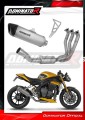 пълна изпускателна система със заглушител DOMINATOR Full System титанов HP6 подходящо за мотоциклет Triumph Speed Triple 1200 RS / RR 2021 - 2024 2