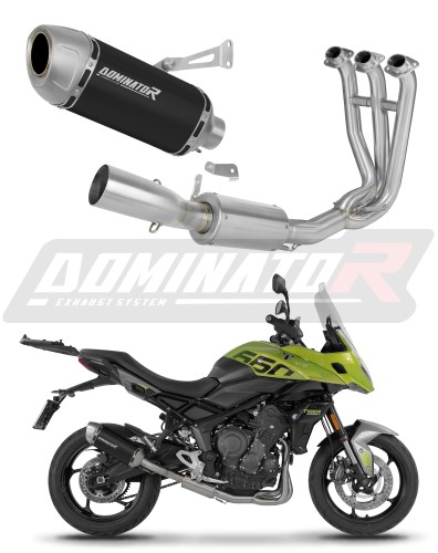пълна изпускателна система със заглушител DOMINATOR Full System S6 черен подходящо за мотоциклет Triumph Tiger Sport 660 2025 - 2026