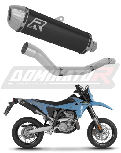 ауспух заглушител DOMINATOR S3 черен подходящо за мотоциклет Suzuki DR-Z4SM / DR-Z4S 2025 - 2026