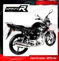 пълна изпускателна система със заглушител DOMINATOR Full System овален подходящо за мотоциклет Yamaha YBR 125 2009 - 2018 3
