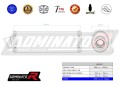 ауспух заглушител DOMINATOR овален подходящо за мотоциклет Suzuki GSXR 1000 K7 K8 2007 - 2008 2