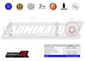 ауспух заглушител DOMINATOR кръгъл подходящо за мотоциклет Suzuki GSXR 1000 K7 K8 2007 - 2008 2