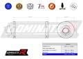 ауспух заглушител DOMINATOR GP1 подходящо за мотоциклет Suzuki GSXR 1000 K7 K8 2007 - 2008 2