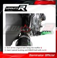 650 VERSYS АУСПУХ Kawasaki Гърне Ауспух Спортен ауспух Заглушител Изпускателна система Ауспуси Накрайник от карбон HP1 2015 - 2018 Dominator 7