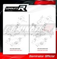 decat среден ауспух DOMINATOR Mid Pipe подходящо за мотоциклет 1290 SUPER DUKE R 2017 - 2019